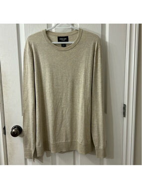 Street Legal knitted crewneck sweater men’s size large oatmeal colour